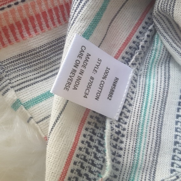 NWT Max Studio Button-Down Sleeveless Print Shirt - Picture 5 of 6